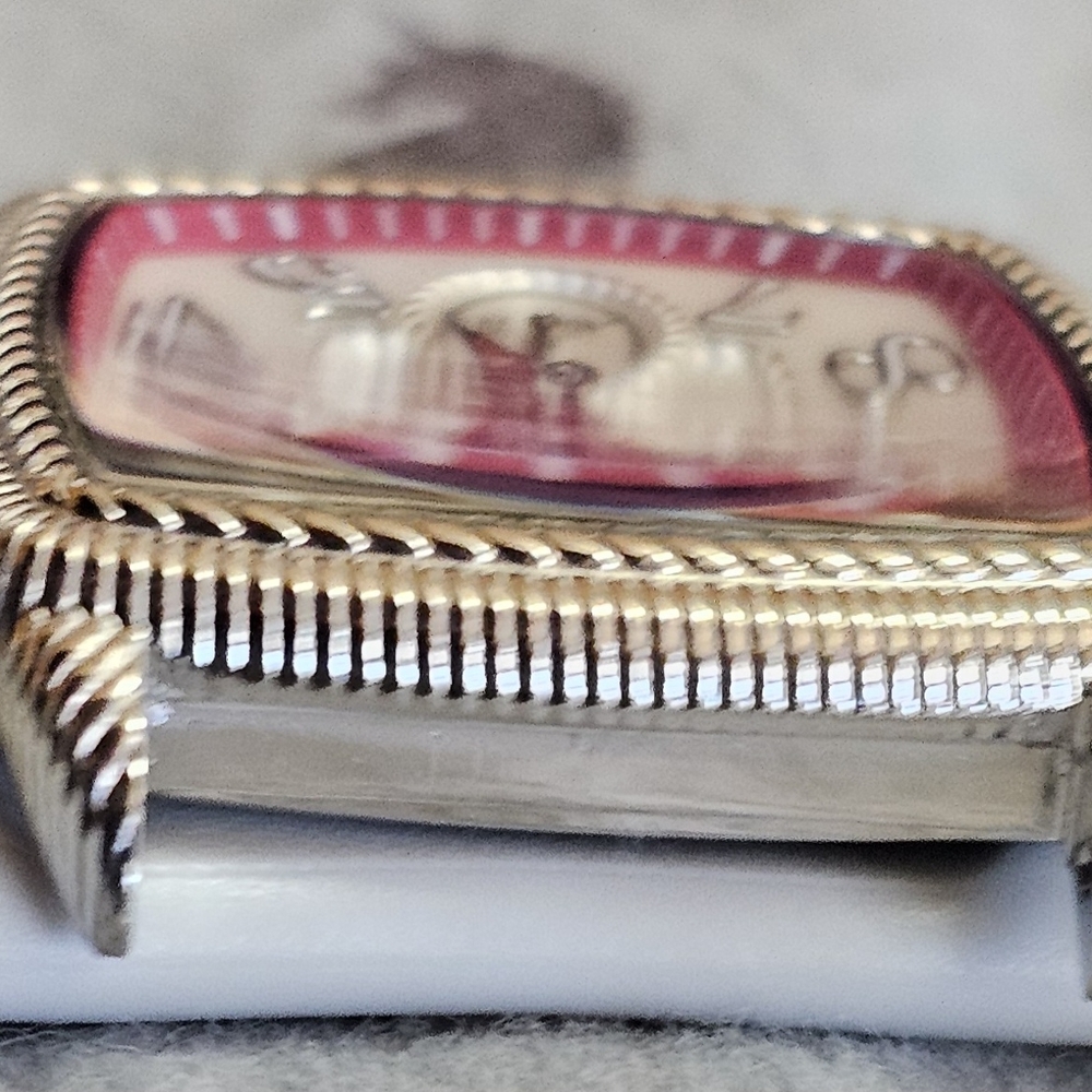 Judith Ripka Silver-Tone Watch with Red Accents and Red Strap - Picture 14 of 14
